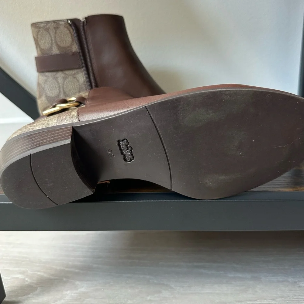 Coach Brown Ankle Boots - Picture 4 of 7